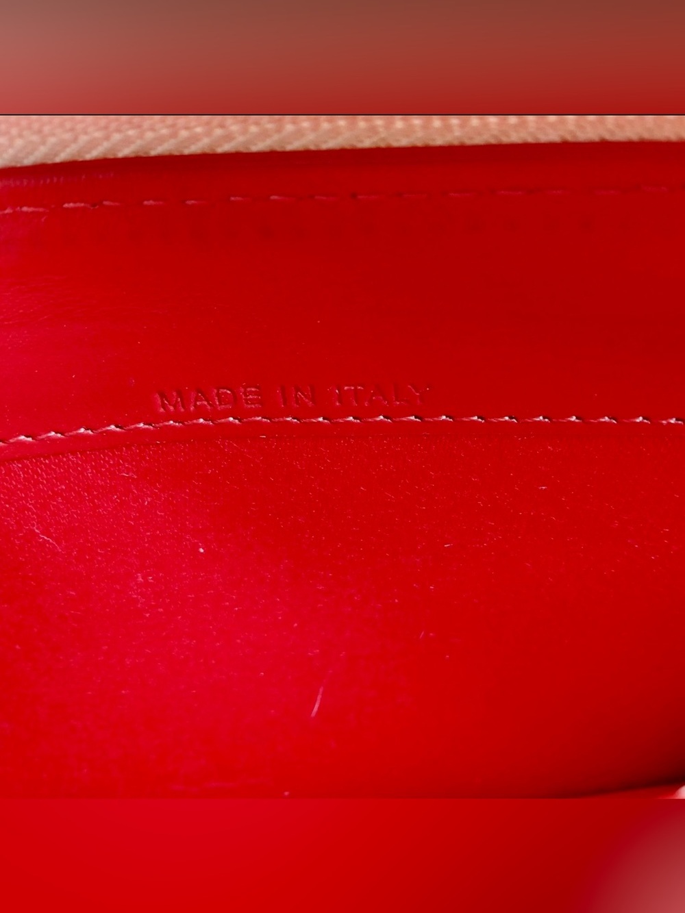 Christian Louboutin White Leather Studded Zip Wallet | Auth - Picture 9 of 14